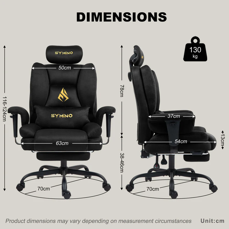 Ergonomic Gaming Chair with Adjustable Footrest