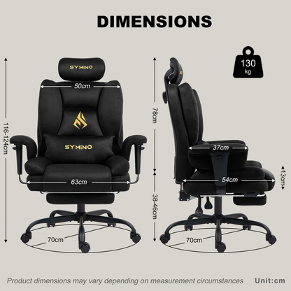 Ergonomic Gaming Chair with Adjustable Footrest