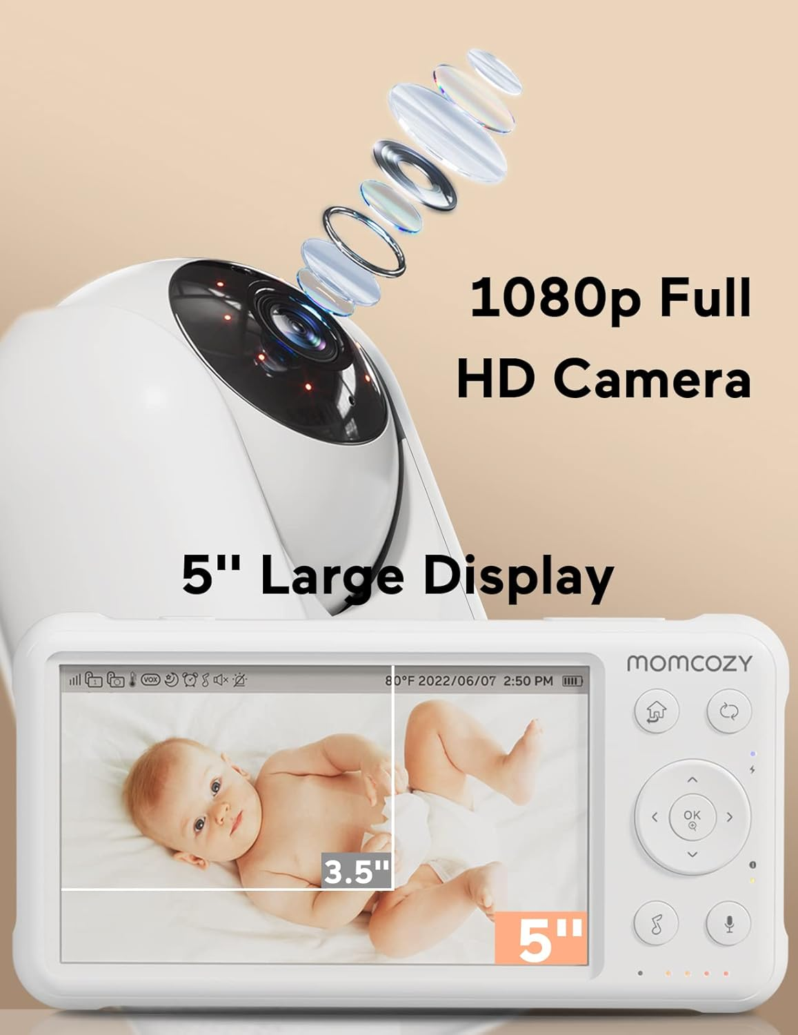 Video Baby Monitor with Camera and Audio