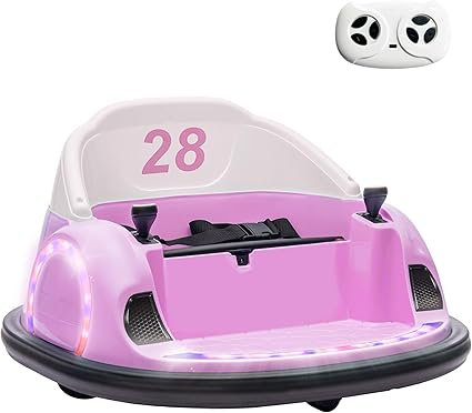 360° Rotating 12V Kids Bumper Car with Remote Control