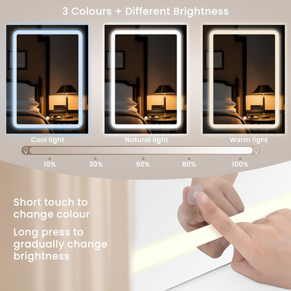 Vanity Dressing Table with LED Light Mirror