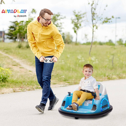 360° Rotating 12V Kids Bumper Car with Remote Control