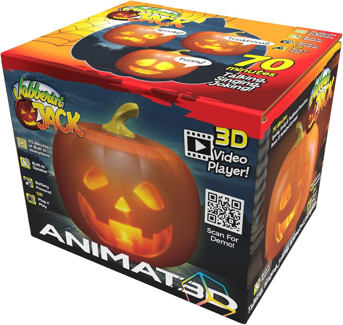 Animated Talking Halloween Pumpkin