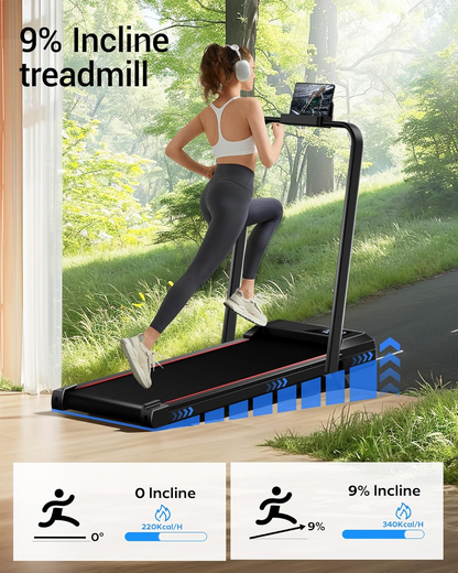 Walking Pad Treadmill with Incline – For Home & Office