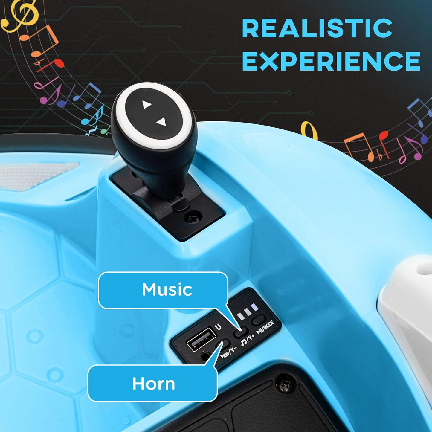 360° Rotating 12V Kids Bumper Car with Remote Control