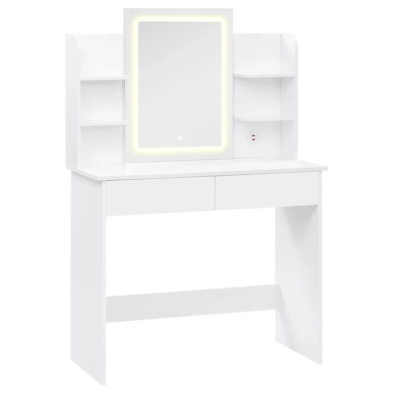 Vanity Dressing Table with LED Light Mirror
