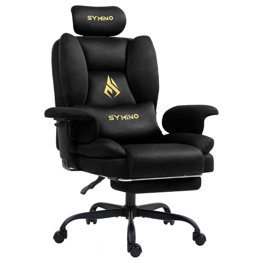 Ergonomic Gaming Chair with Adjustable Footrest